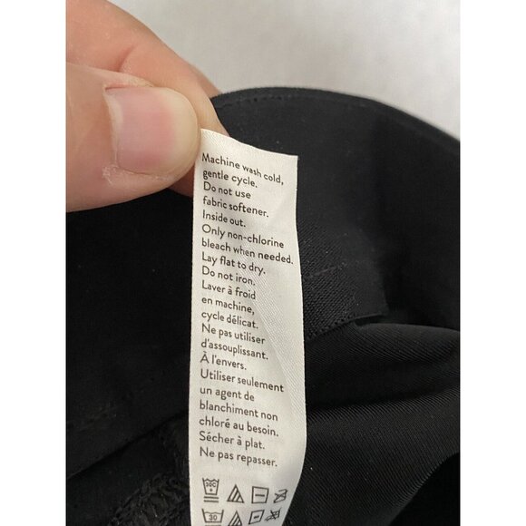 SPANX Black "Leather Like Skinny" Faux Leather Legging Size Small Mob Wife - Picture 7 of 9